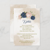 Grüne Blätter für Blume mit Meerschweinchen Begleitkarte (Vorne/Hinten)