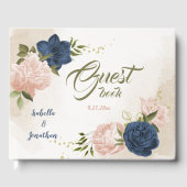 Grüne Blätter für Blume mit Meerschweinchen Gästebuch (Vorderseite)