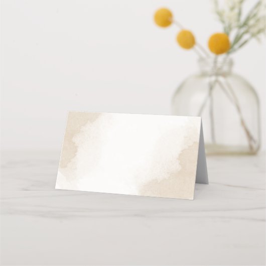 Grüne Blätter für Blume mit Meerschweinchen Platzkarte (Rückseite)