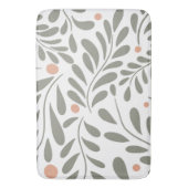 Grüne Blätter für botanisches Muster Badematte (Vorderseite Vertikal)