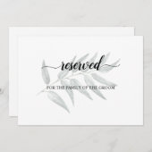 Grüne Blätter für Hochzeiten Einladung (Vorne/Hinten)