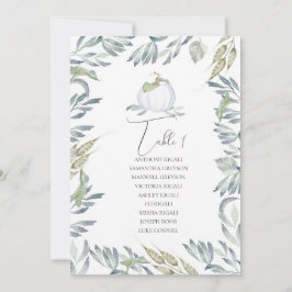 Grüne Blätter für Hochzeitssitze Einladung