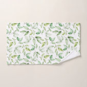 Grüne Blätter für weiche Wasserfarbe Badhandtuch Set (Handtuch)