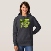 Grüne Blätter für Weintrauben Hoodie (Vorne ganz)