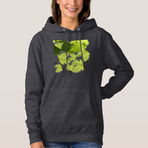 Grüne Blätter für Weintrauben Hoodie