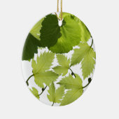 Grüne Blätter für Weintrauben Keramik Ornament (Rechts)