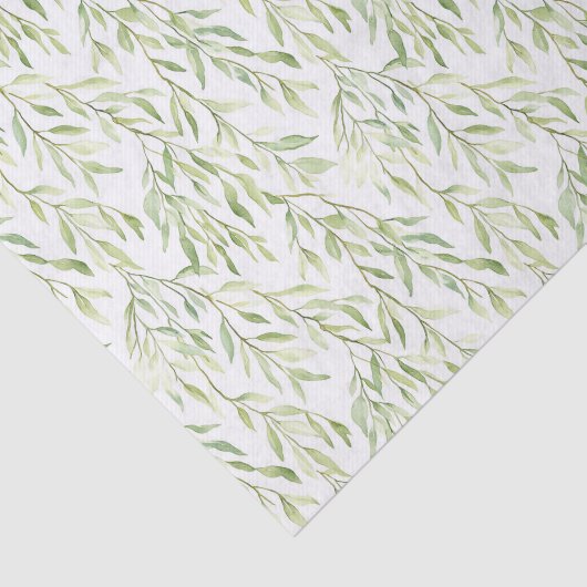 Grüne Blätter Geburtstag Seidenpapier (Ausschnitt)