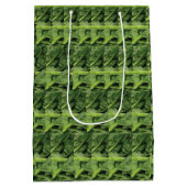 Grüne Blätter Gemüse Mittlere Geschenktüte (Rückseite)