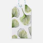 Grüne Blätter Geschenkanhänger (Vorderseite)