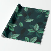 Grüne Blätter Geschenkpapier (Ungerollt)