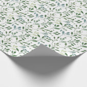 Grüne Blätter Geschenkpapier (Ecke)