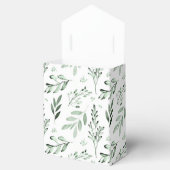 Grüne Blätter Geschenkschachtel (Geöffnet)