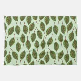 Grüne Blätter Geschirrtuch