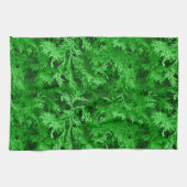 Grüne Blätter Geschirrtuch (Horizontal)