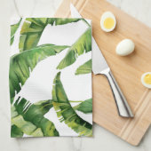 Grüne Blätter Geschirrtuch (Viertel Falte)