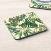 Grüne Blätter Getränkeuntersetzer (Linke Seite)