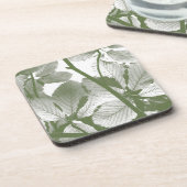 GRÜNE BLÄTTER GETRÄNKEUNTERSETZER (Linke Seite)