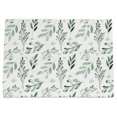 Grüne Blätter Große Geschenktüte (Vorderseite)