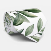 Grüne Blätter Grüne Natur Botanisches Lässig Krawatte (Gerollt)