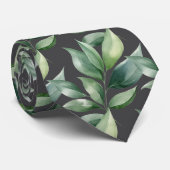 Grüne Blätter Grüne Natur Botanisches Lässig Krawatte (Gerollt)