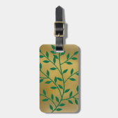 Grüne Blätter Grüne Olivenbäume Gepäckanhänger (Vorderseite vertikal)