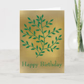 Grüne Blätter Grüne Olivenbäume Karte (Vorderseite)