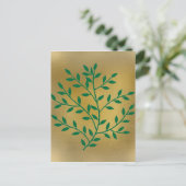 Grüne Blätter Grüne Olivenbäume Postkarte (Stehend Vorderseite)