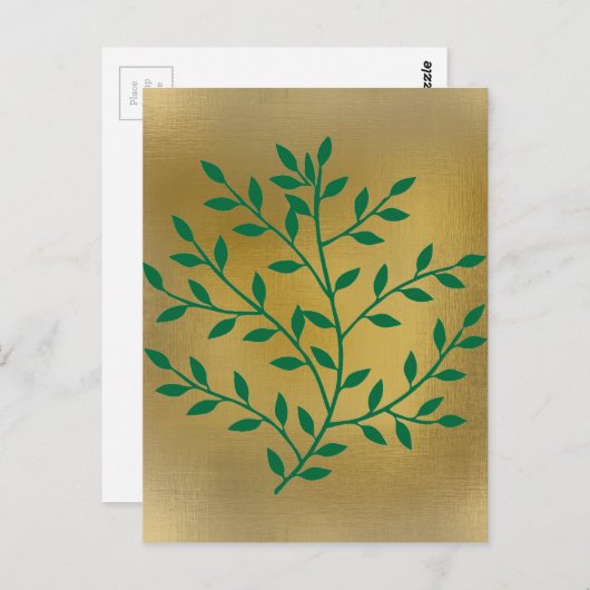 Grüne Blätter Grüne Olivenbäume Postkarte (Vorne/Hinten)