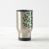 Grüne Blätter Grüne Olivenbäume Reisebecher (Mittel)
