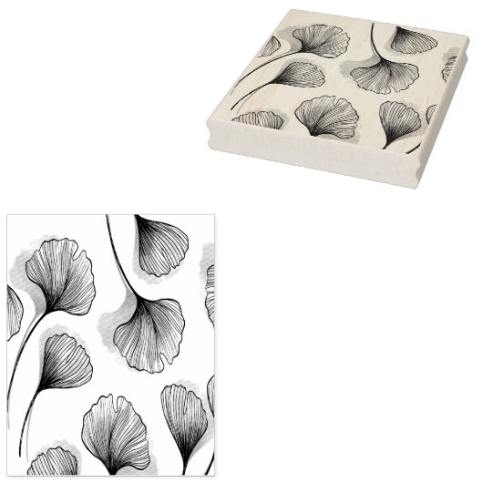 Grüne Blätter Gummistempel (Stempel)