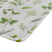 Grüne Blätter Herbarium Schneidebrett (Ecke)