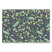 Grüne Blätter Hochzeitseinladung uAwg Tischnummer (Rückseite)