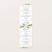 Grüne Blätter Hochzeitsempfang (Außenseite Aufgefaltet)