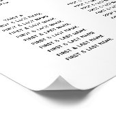 Grüne Blätter Hochzeitskarte Poster (Ecke)