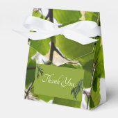 Grüne Blätter Hochzeitszelt Geschenkschachtel (Vorderseite)