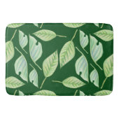 Grüne Blätter Illustration Custom Bath Mat Badematte (Vorderseite)