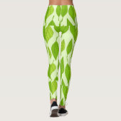 Grüne Blätter im Herbst Leggings (Rückseite)