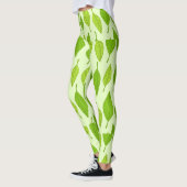 Grüne Blätter im Herbst Leggings (Links)