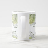 Grüne Blätter Jumbo-Tasse (Rückseite)