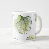 Grüne Blätter Jumbo-Tasse (Vorderseite Rechts)