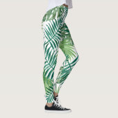 Grüne Blätter Jungle Style Leggings (Rechts)
