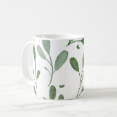 Grüne Blätter Kaffeetasse (Vorderseite Links)