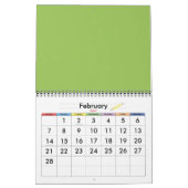 Grüne Blätter Kalender (Feb 2027)