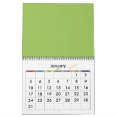 Grüne Blätter Kalender (Jan 2027)