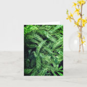 Grüne Blätter Karte (Gelbe Blume)