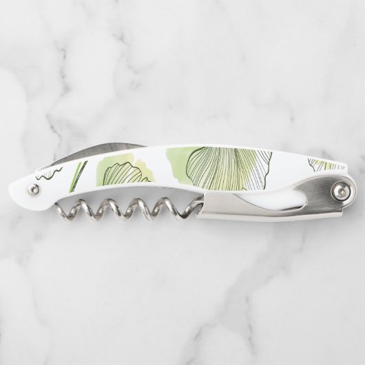 Grüne Blätter Kellnermesser (Rückseite)