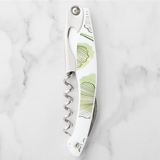 Grüne Blätter Kellnermesser (Vorderseite)