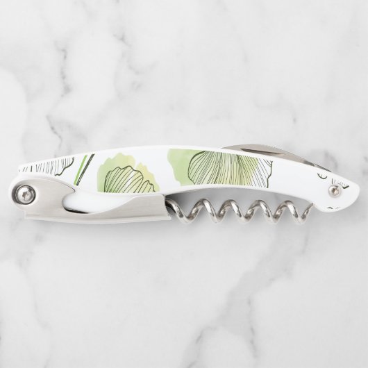 Grüne Blätter Kellnermesser (Vorderseite)
