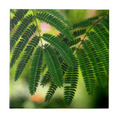 Grüne Blätter Keramik Tile Fliese (Vorderseite)