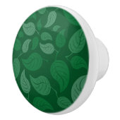 Grüne Blätter Keramikknauf (Rechts)